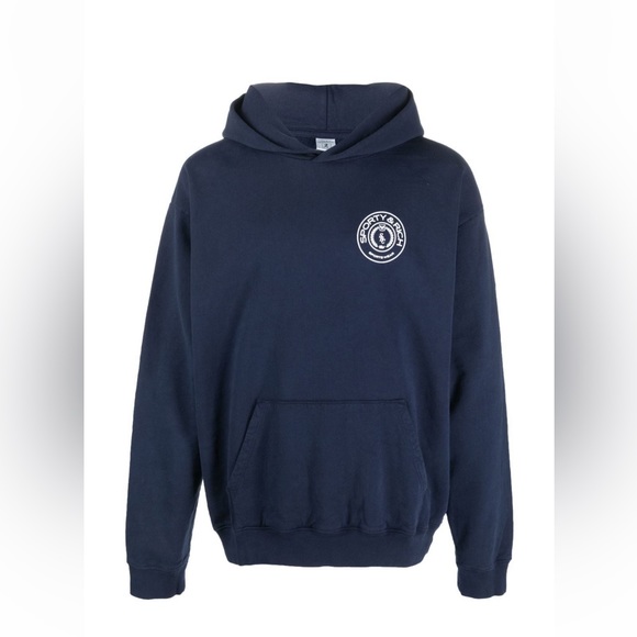 Sporty & Rich Tops - NWT - Sporty and Rich - Logo Print Hoodie - size XL